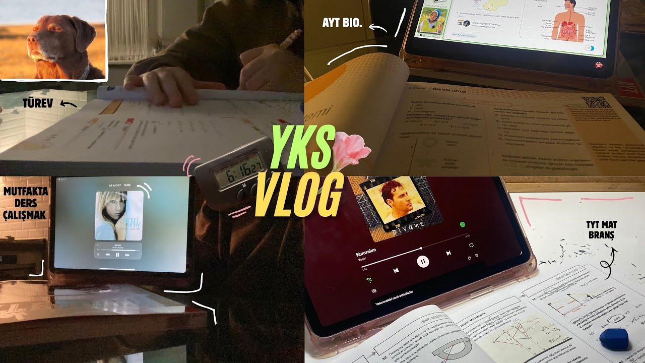 +6 saat: tyt mat. ve tyt türkçe denemesi, yine türev🫠, ayt bio. || yks vlog #yks2026 