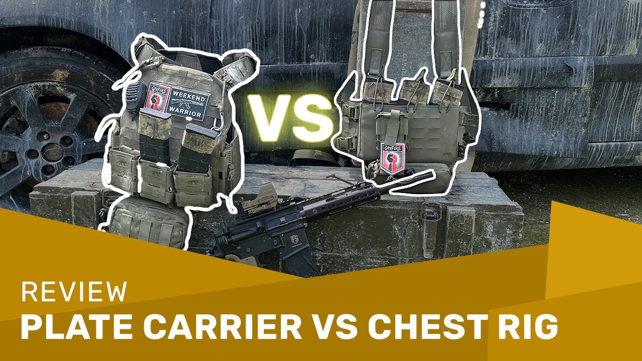 Plate Carrier vs Chest Rig (für Paintball und Airsoft) german