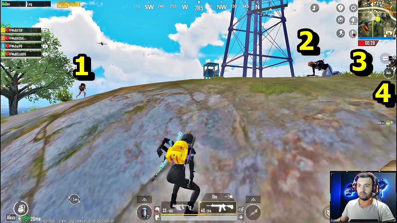BATUR TEK BAŞINA KALIYOR ! 4 KİŞİ ARASINA DALDI  PUBG MOBİLE
