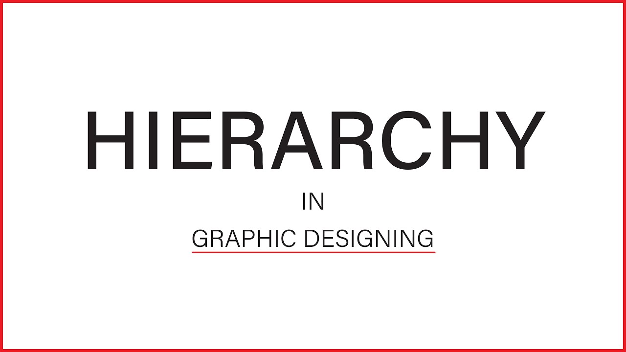 Hierarchy Class #11 - Visual element of Graphic Design - Graphical academy