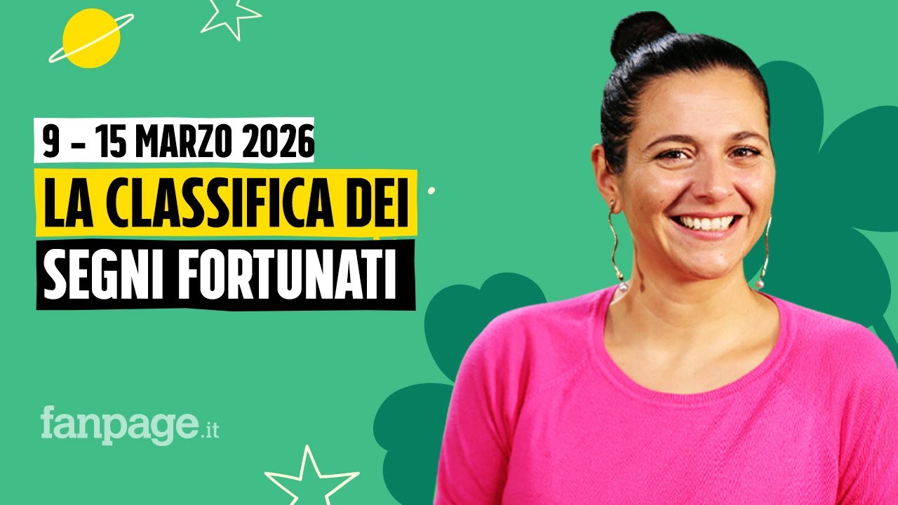 Oroscopo, la classifica dei segni più fortunati della settimana dal 9 al 15 marzo 2026