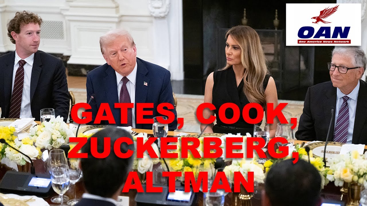 Trump Hosts Tech Titans Zuckerberg Gates Cook Altman At White House Dinner