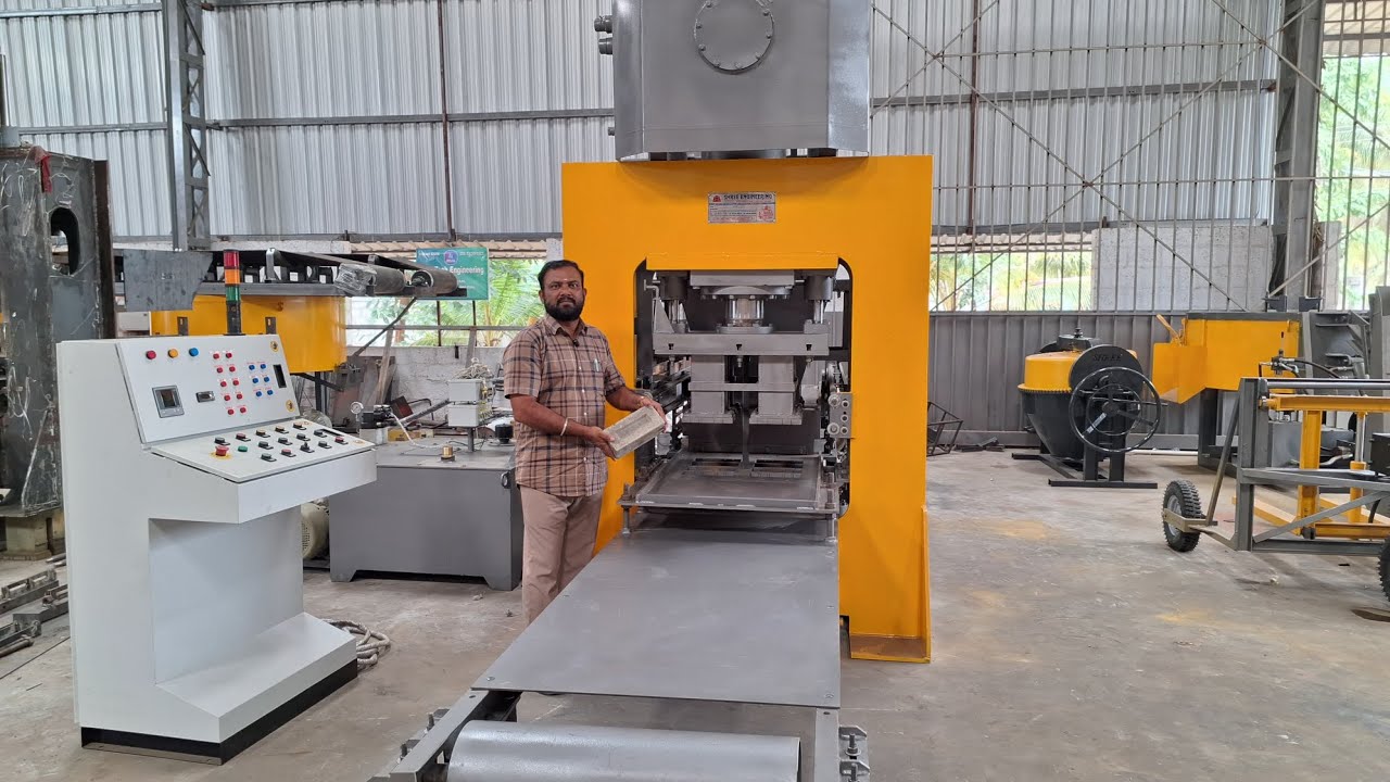 AUTOMATIC FLYASH BRICK MAKING MACHINE SHREE ENGINEERING COIMBATORE 9843411156..