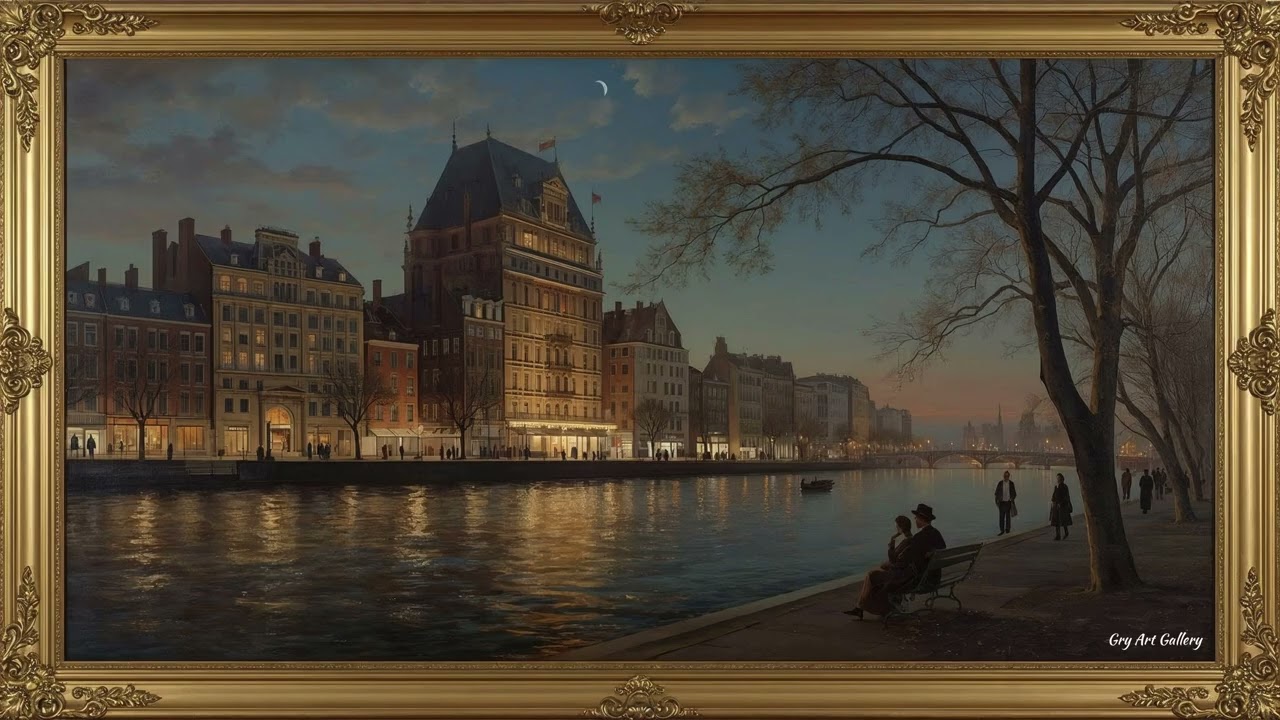 Night City View 2 | GRY Frame tv | GRY Framed TV Art Screensaver | Artwork for Your Television |