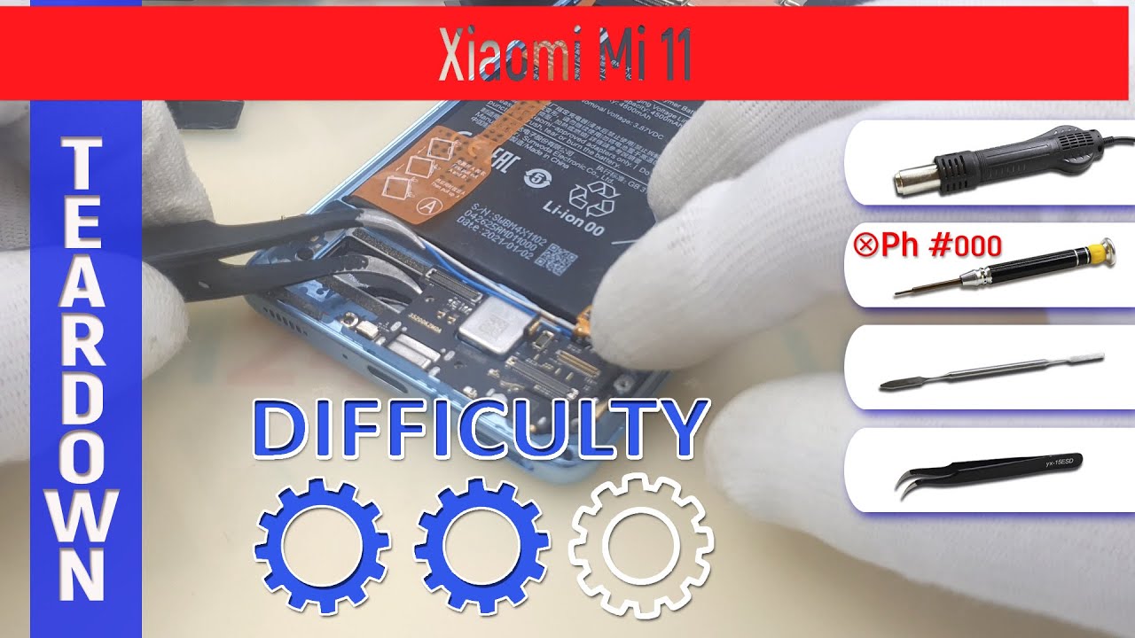 Xiaomi Mi 11 M2011K2G 📱 Teardown Take apart Tutorial