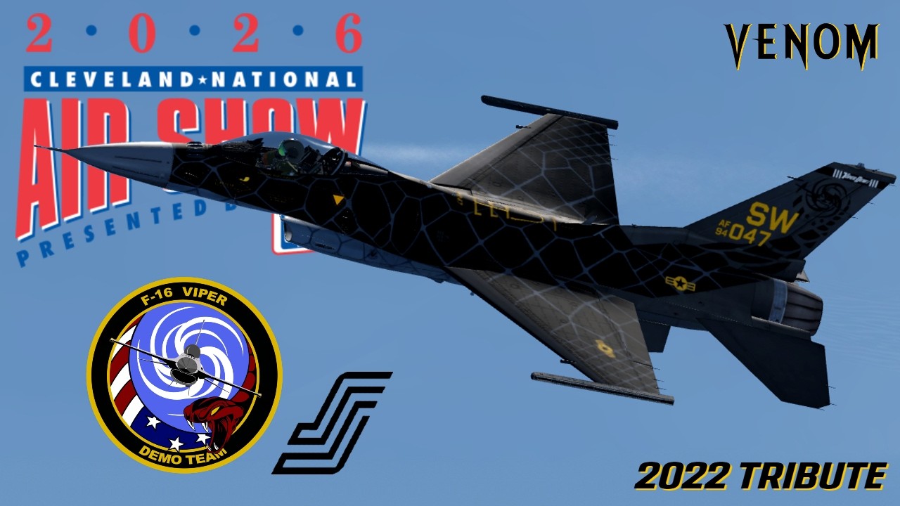 Virtual Roblox F-16 Viper Demo Team - Virtual Roblox Cleveland National Airshow (2022 Tribute)