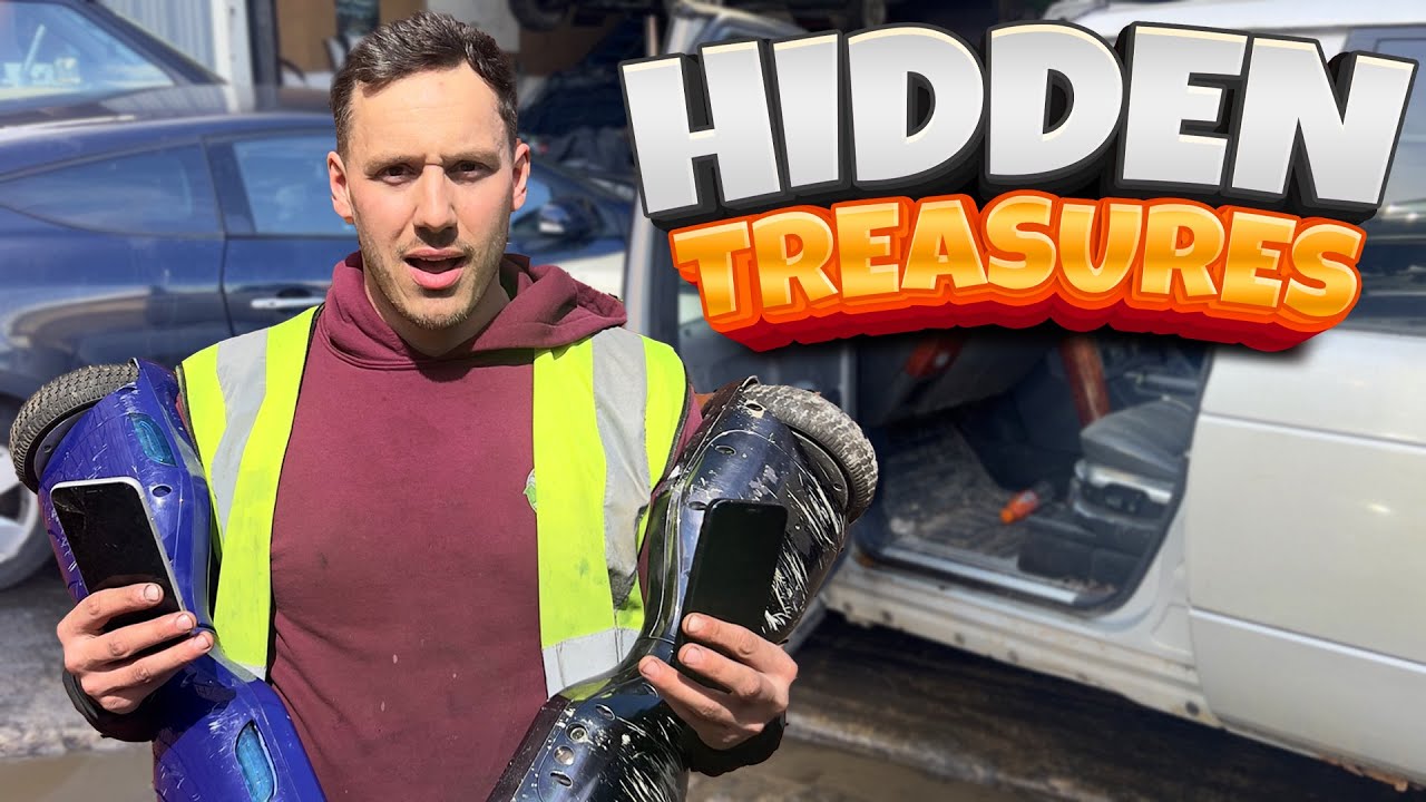 iPhones, Cash & Hover Boards?! found in Abandoned Scrap Cars!