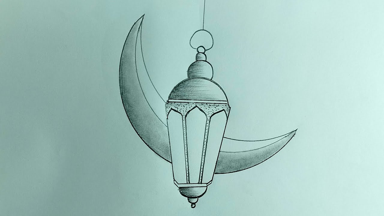 Ramadan mubarak drawing/Ramadan mubarak easy pencil shading/Islamic art 