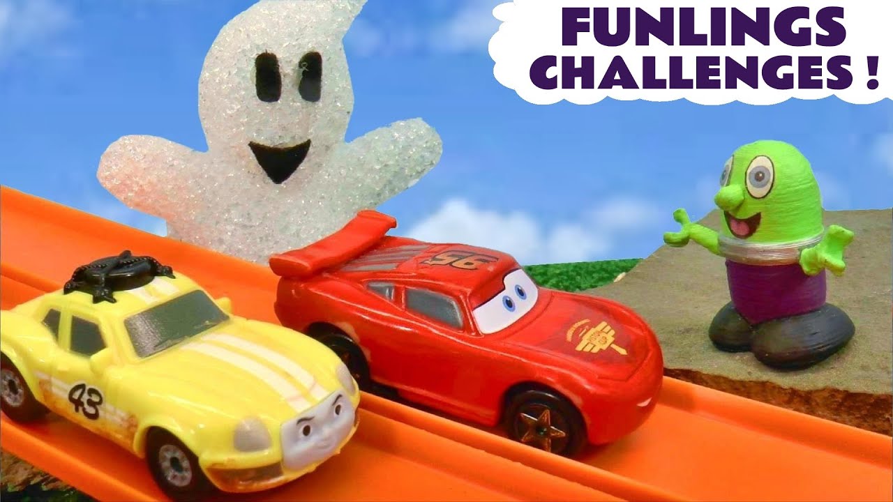 Funlings Toy Car Ghostly Knockout Racing Challenges