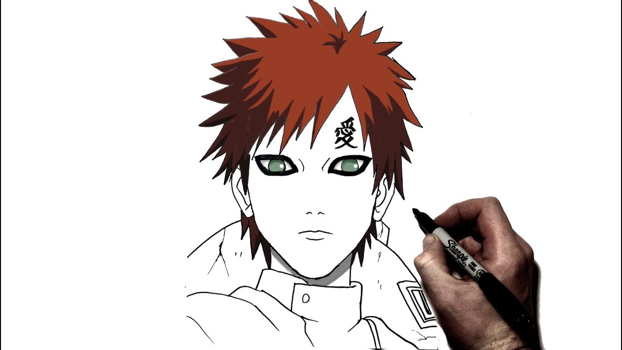 How to Draw Gaara | Step by Step I Naruto