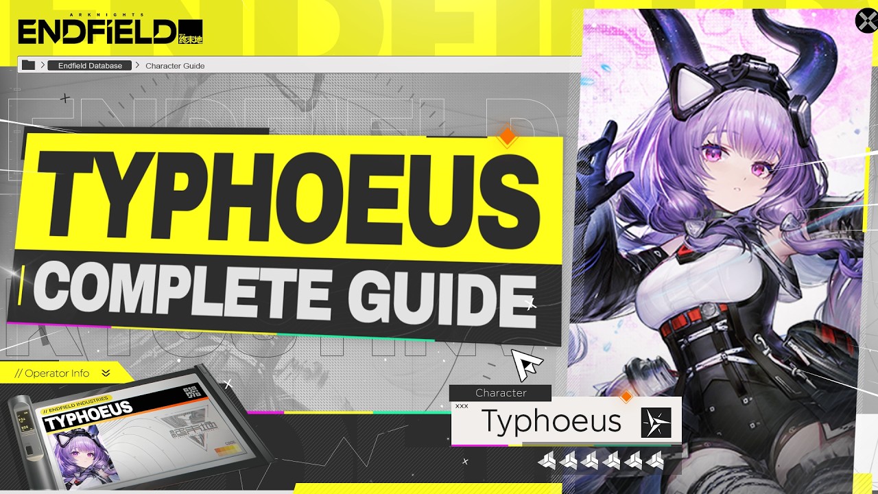 Typhoeus Complete Guide & Showcase - Team/Squad + Build + Gears + Rotation【Arknights: Endfield】