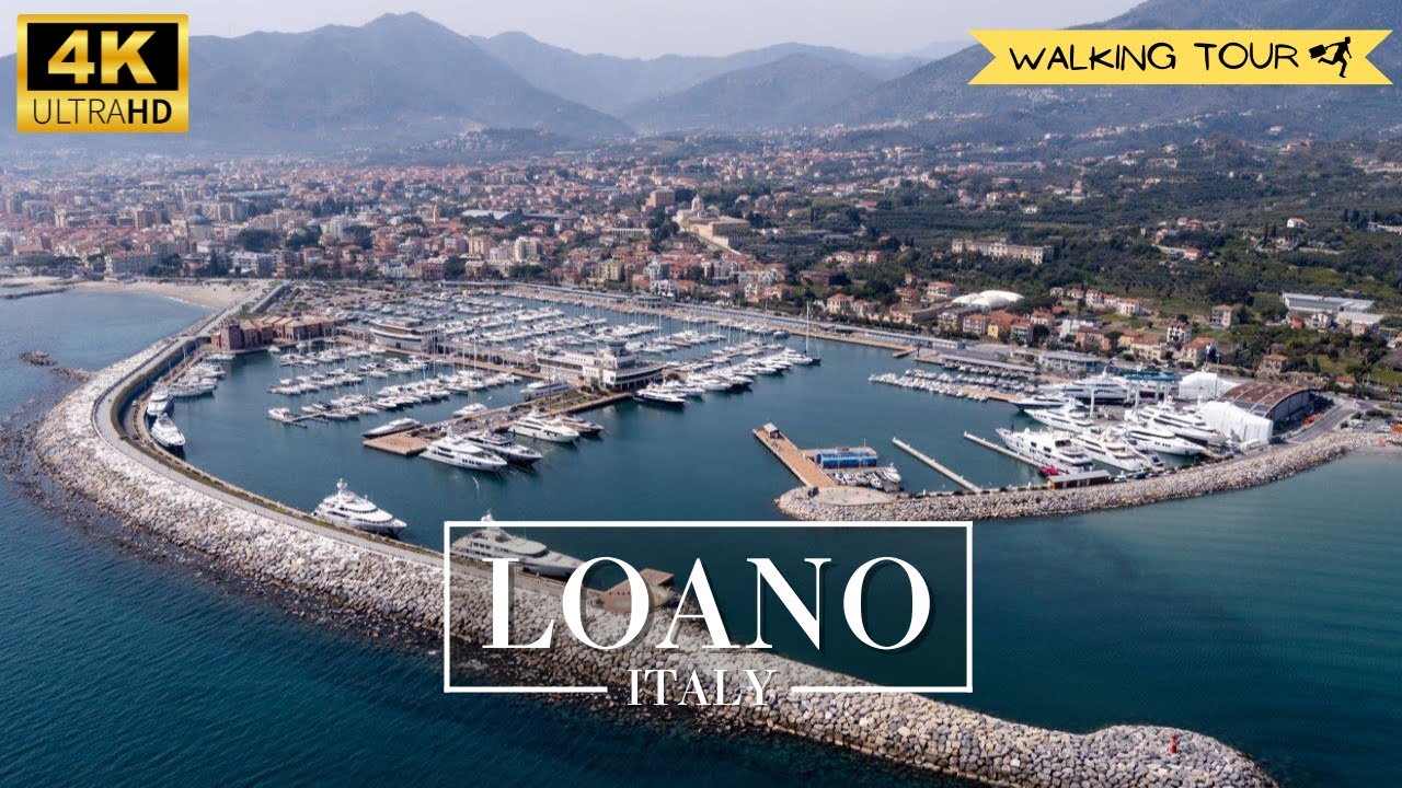 Walking Tour in LOANO 4K (UHD) - Exploring Italy