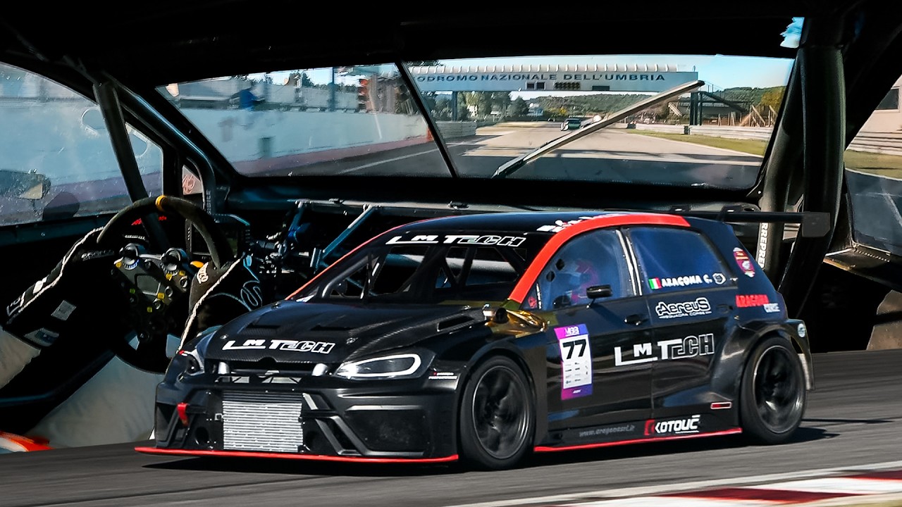 INSANE 800HP Hillclimb VW Golf R Mk7 Unleashed on Track: Audi 5-Cyl Sound + OnBoard at Magione!