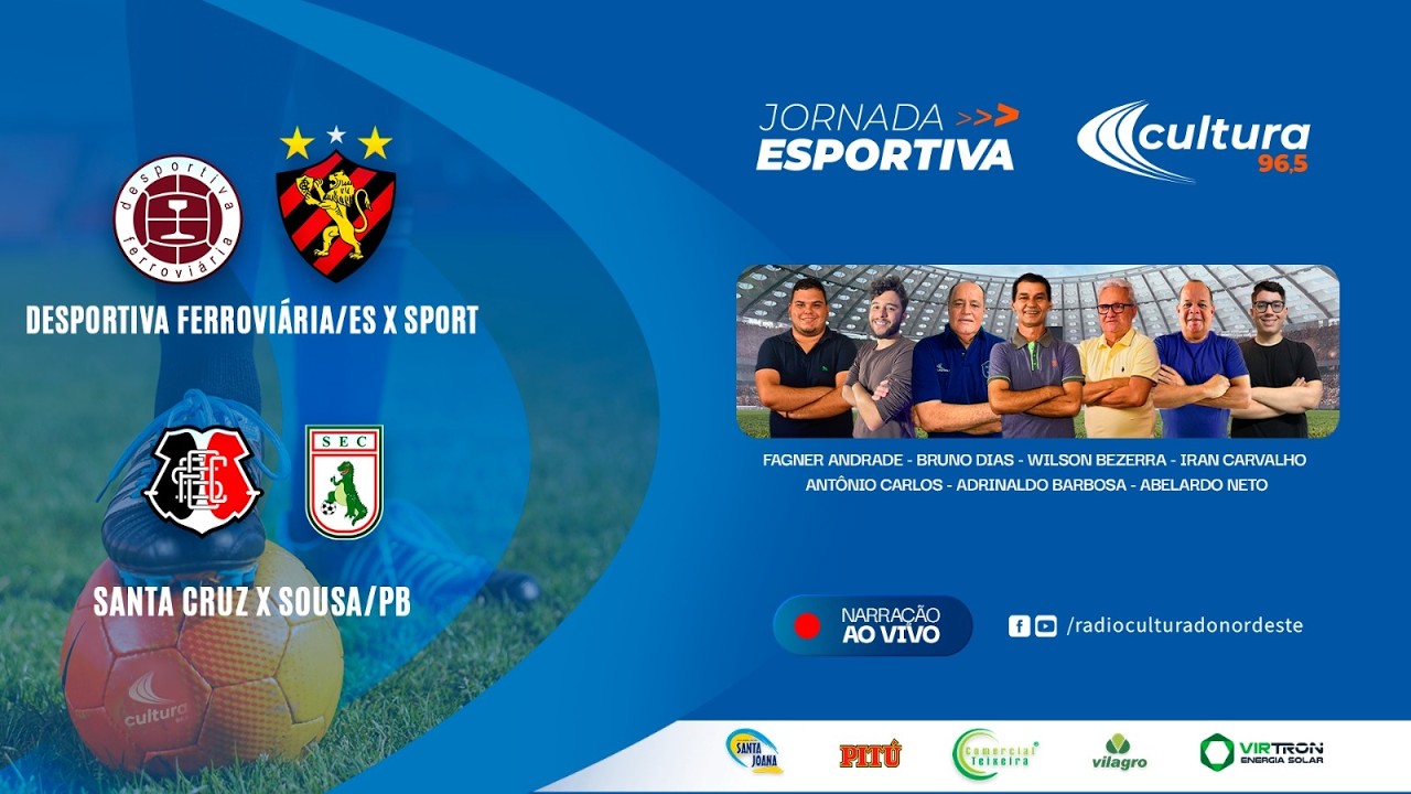 DESPORTIVA FERROVIÁRIA\ES x SPORT | SANTA CRUZ x SOUSA\PB - Copa do Brasil | (Narração)