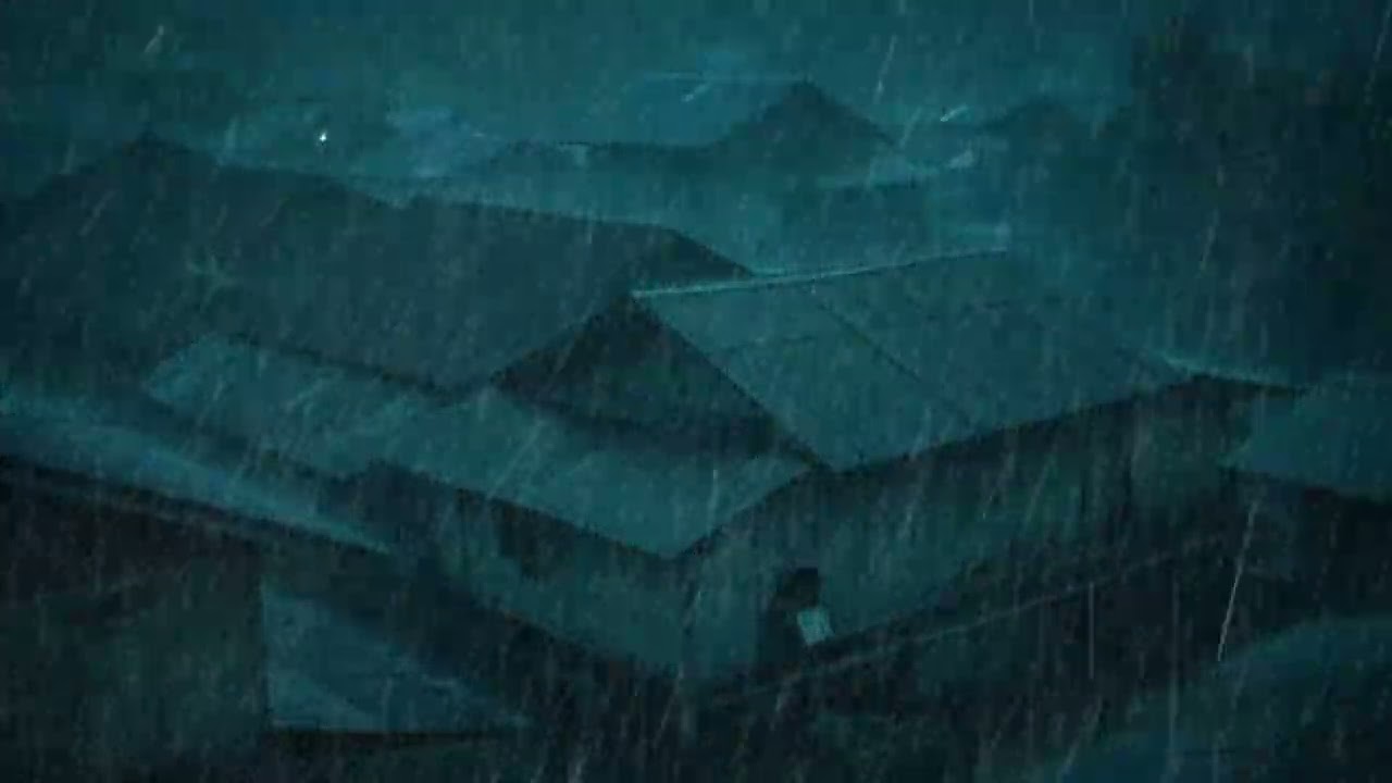 No Ads Rain Sounds for Sleeping - ASMR Extreme Rainfall On Tin Roof for Anxiety-Free Sleep