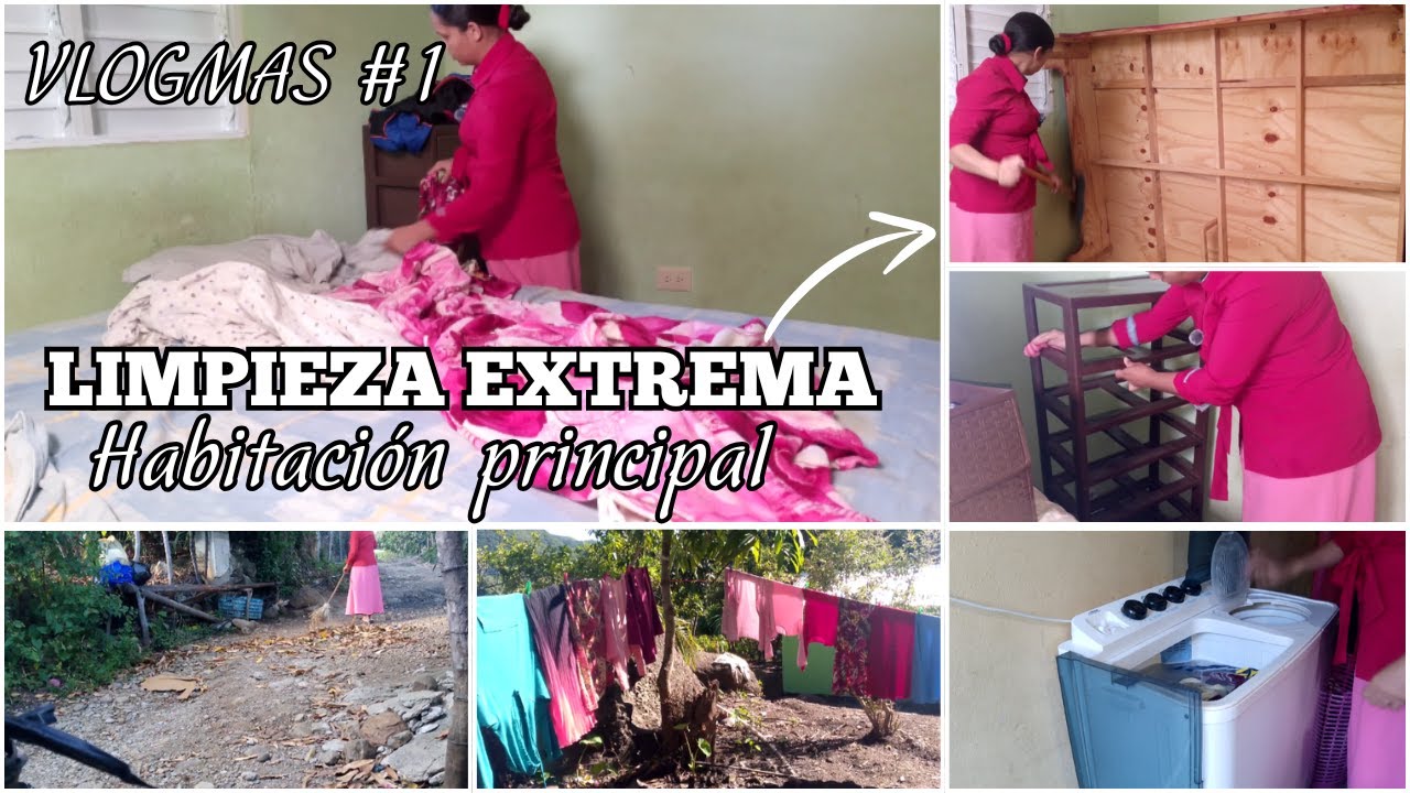 VLOGMAS #1 ✅ LIMPIEZA EXTREMA DE LA HABITACIÓN PRINCIPAL