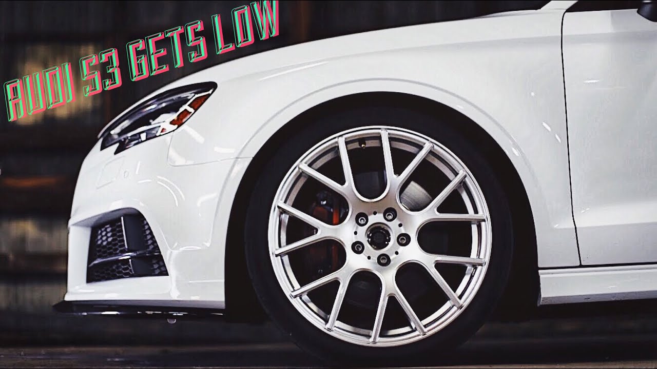 AUDI S3 GET’S LOW part 2 Rear spring Install