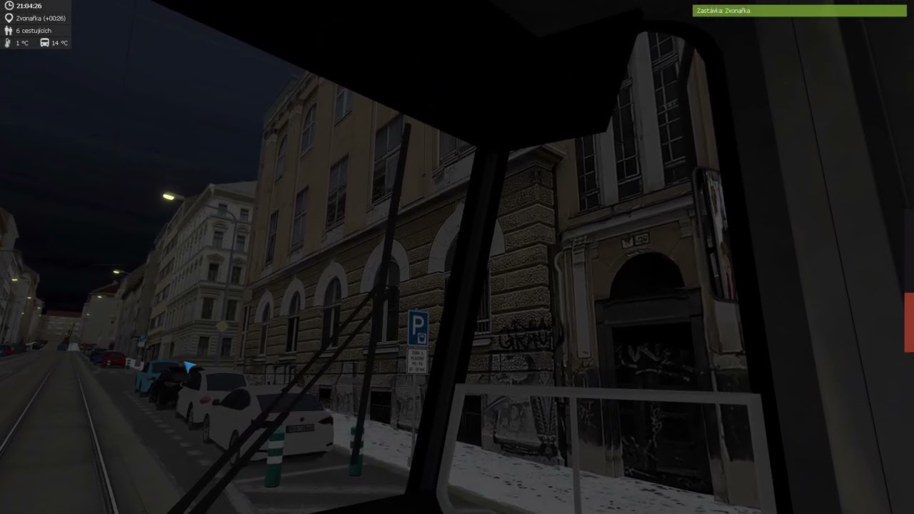 Simt Simulator dneska si dáme linku 3 v trase Hlavní Nádraží-Skladová