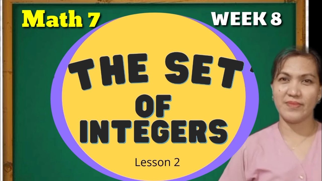 MATH 7 WEEK 8 LESSON 2| THE SET OF INTEGERS|TEACHER JANEELI