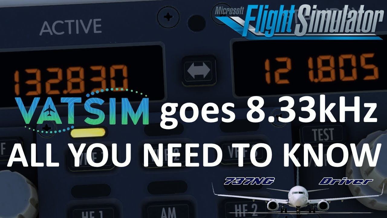 VATSIM goes 8,33kHz: All you need to know on the 