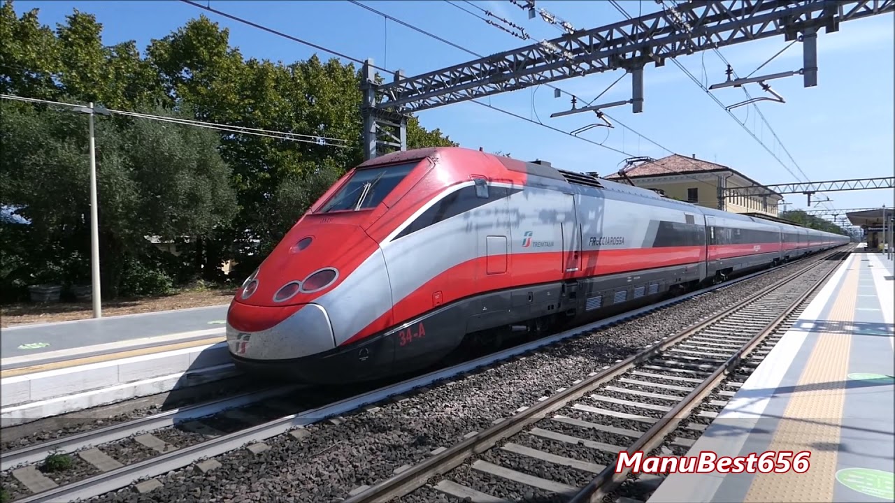 LINEA MILANO-VENEZIA: TRENI IN TRANSITO ALLA STAZIONE DI DESENZANO DEL GARDA-SIRMIONE