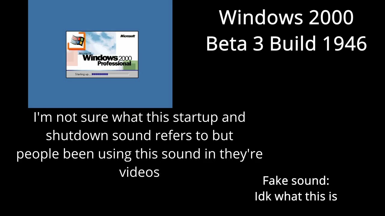 Incorrect Windows sounds (including real ones)