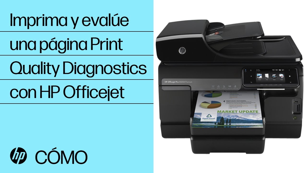 Imprima y evalúe una página Print Quality Diagnostics con HP Officejet | HP OfficeJet | HP Support