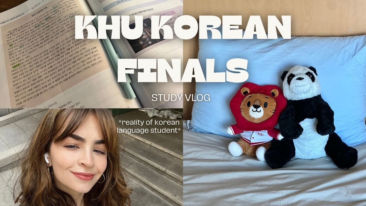 Reality of Finals Week as a Korean Language Student | Study Vlog📚🤓