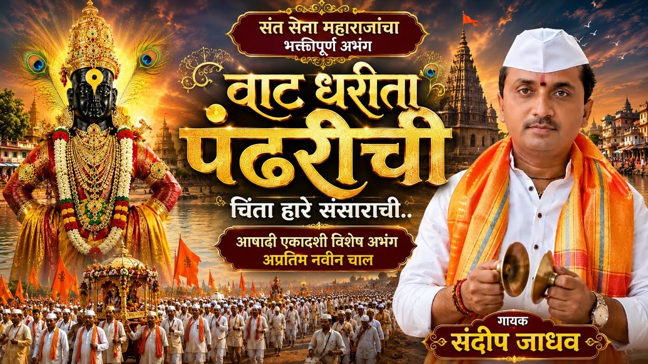 वाट धरिता पंढरीची | चिंता हारे संसाराची | अप्रतिम नविन अभंग नविन चाल | Vitthal Abhang Bhajan 