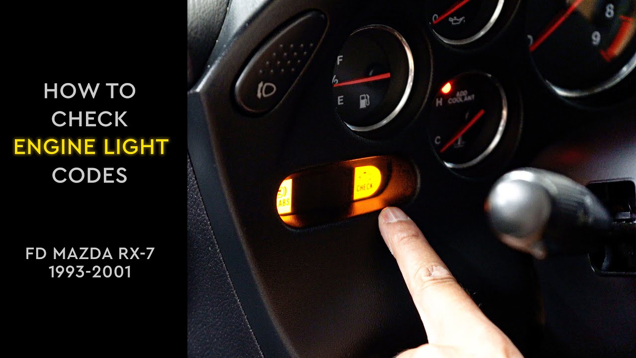 How to Check The Diagnostics Engine Light Codes on a FD Mazda RX-7 (1992-1995)
