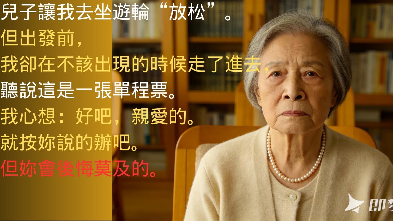 儿子送我去坐游轮“放松一下”，结果发现票是单程的……