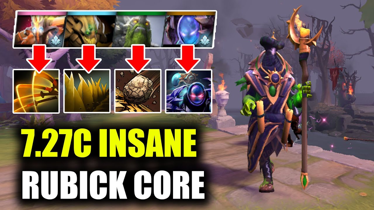 Unstoppable Core Rubick 18 Kills Streak - Dota 7.27 Rubick Gameplay