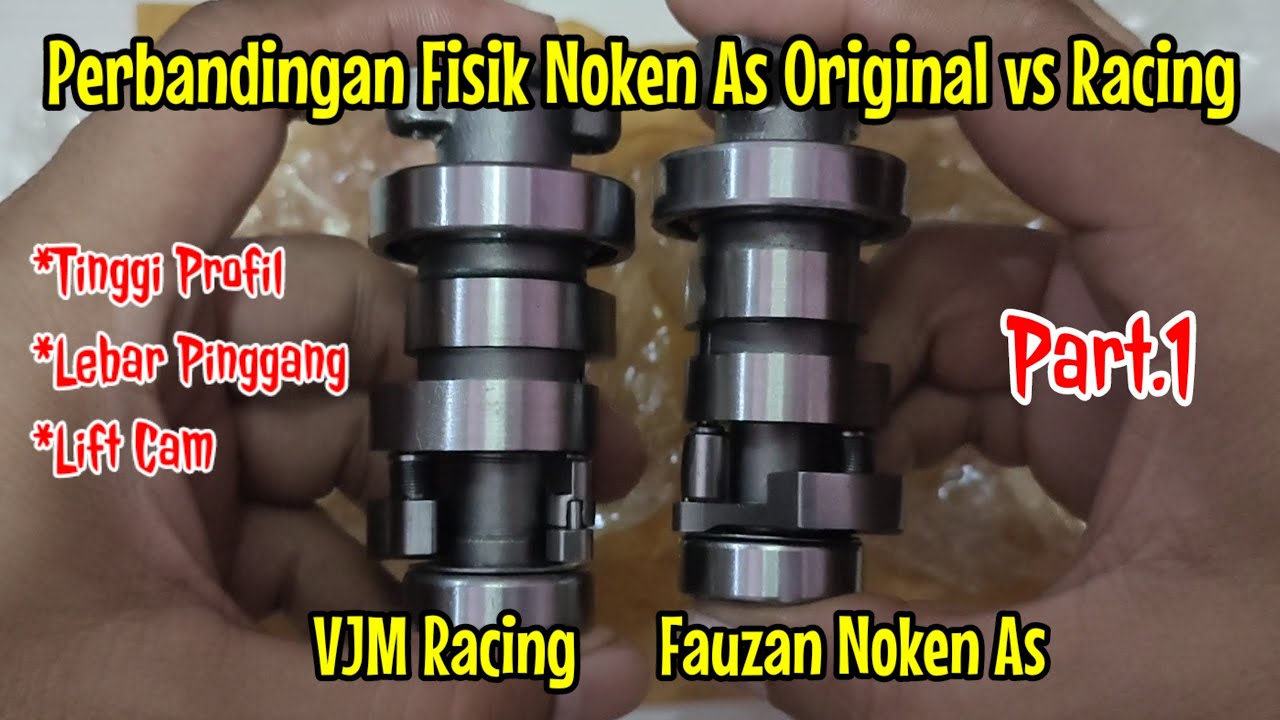 Perbandingan Noken As Standar Dan Racing Part.1 #nokenas #nokenasracing #kirian #camshaft