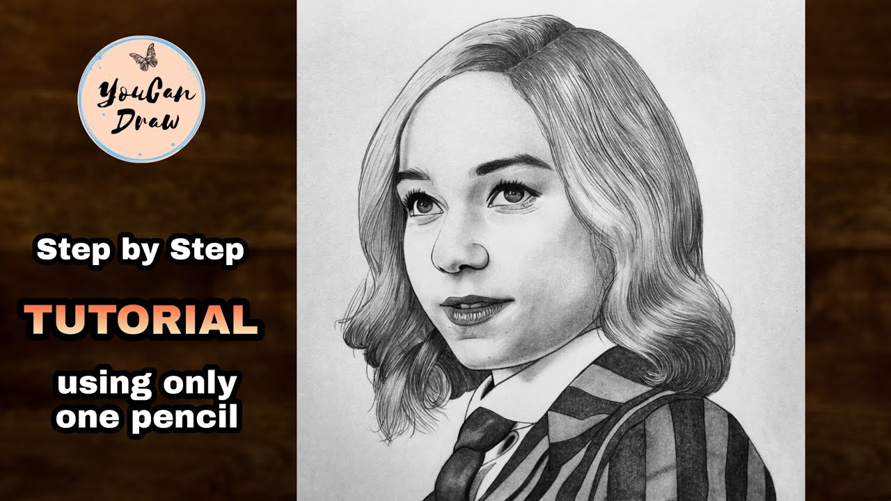 How to draw Enid Sinclair | Netflix Wednesday Addams Family | YouCanDraw