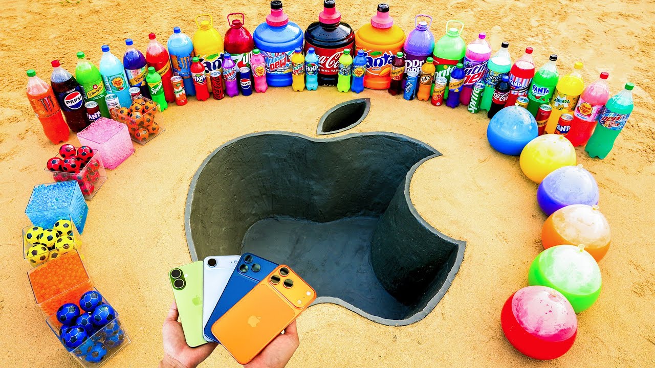 Как сделать логотип APPLE, iPhone 17 против Coca Cola, Mtn Dew, Fanta против Mentos и популярные ...