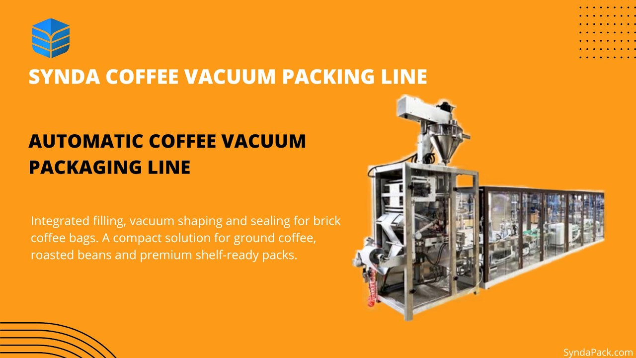 Automatic Coffee Vacuum Packaging Line - Coffee Brick Bag Packing Machine