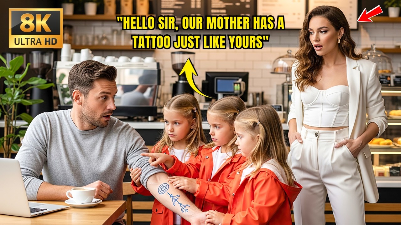 Triplet Girls Said, “Our Mom Has Your Tattoo Too” — The Single Dad Sat There in Shock