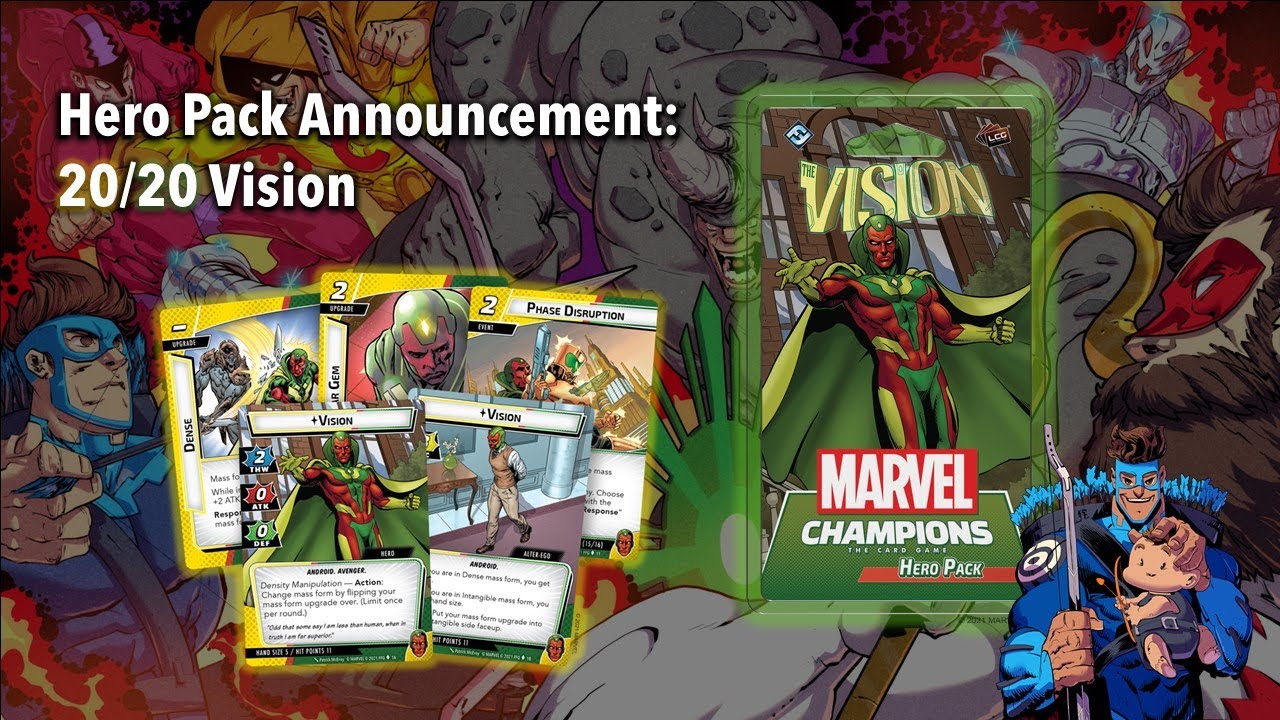 Marvel Champions - Vision Hero Pack Announcement and Thoughts