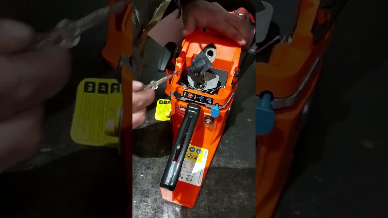 How to replace a carburettor on a 58cc / 62cc ParkerBrand Petrol Chainsaw Step by Step
