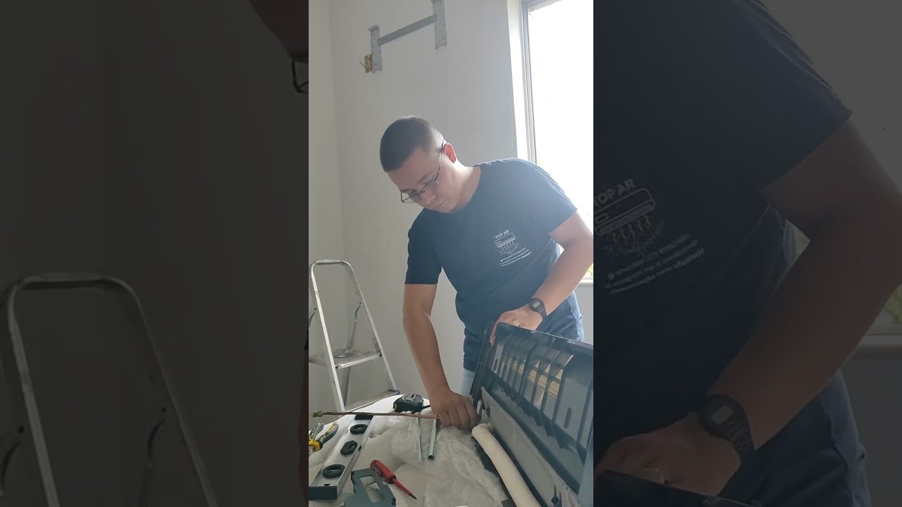 Instalação do aparelho de ar condicionado Hisense 9 mil BTUs