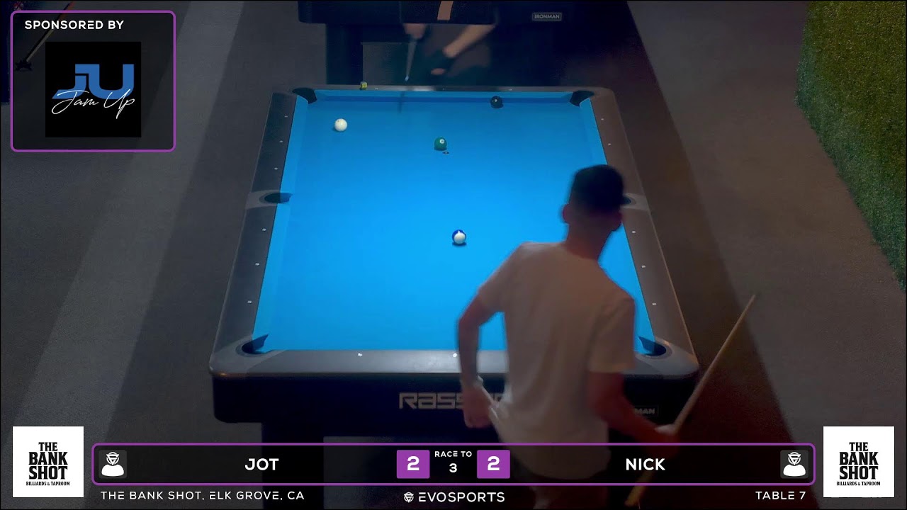 JOT vs NICK - THE BANK SHOT - TABLE 7 | EvoSports