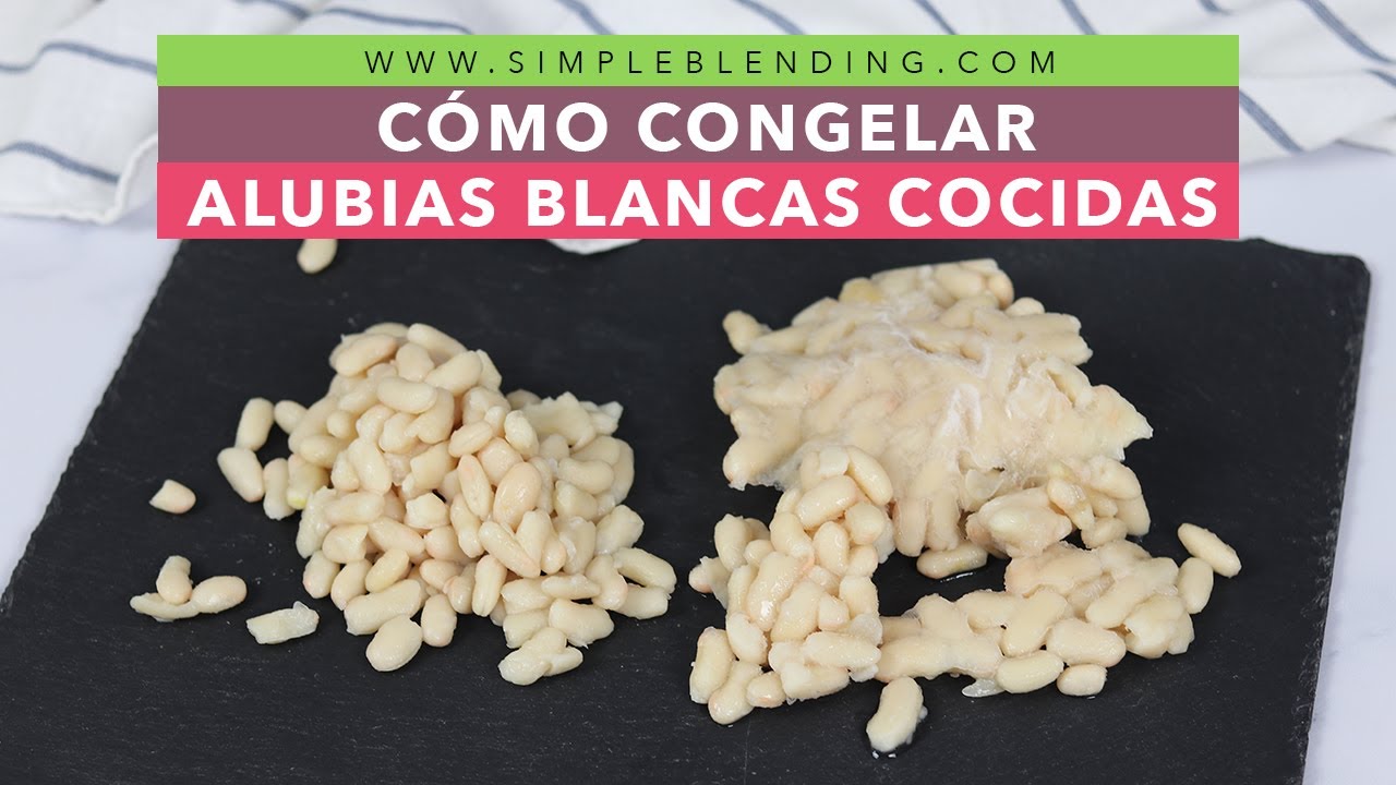 CÓMO CONGELAR ALUBIAS BLANCAS COCIDAS EN CASA | Congelación casera de alubias blancas