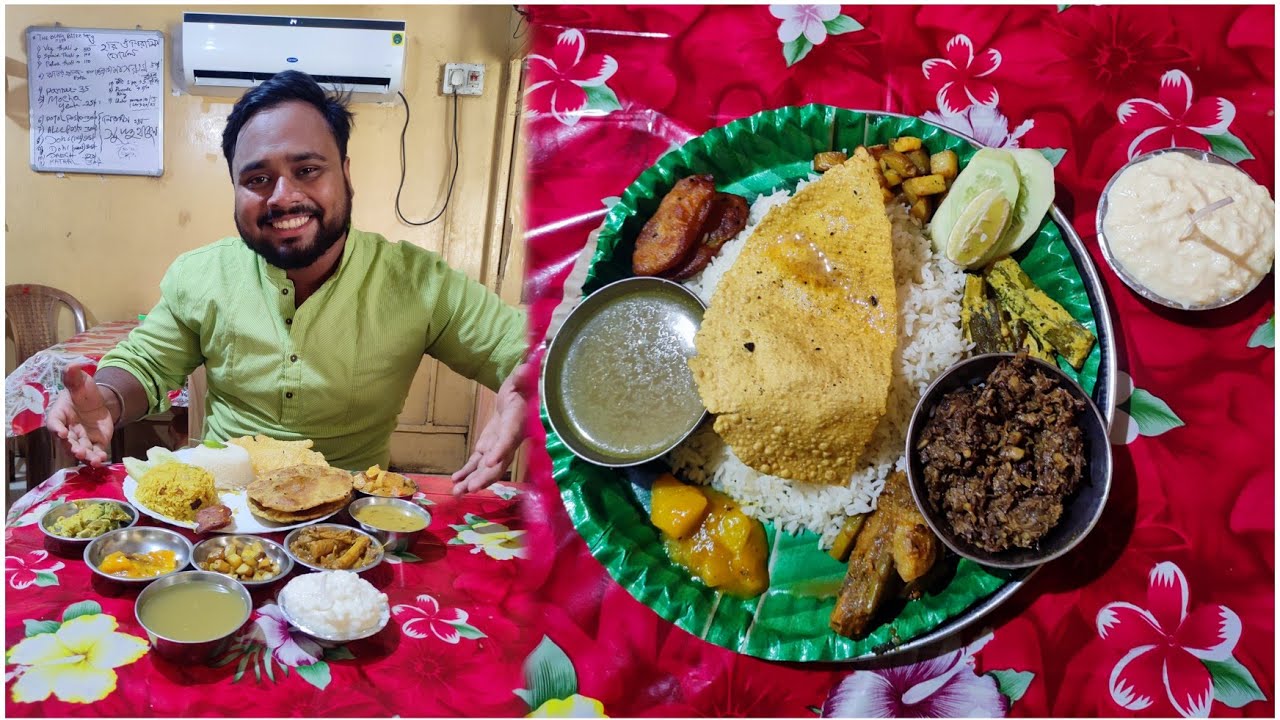 মালদা রথবাড়ি এলাকায় সম্পূর্ণ নিরামিষ হোটেলে মাত্র 50 টাকায় থালি🍛@thebongbitez Thali at 150 only🍱