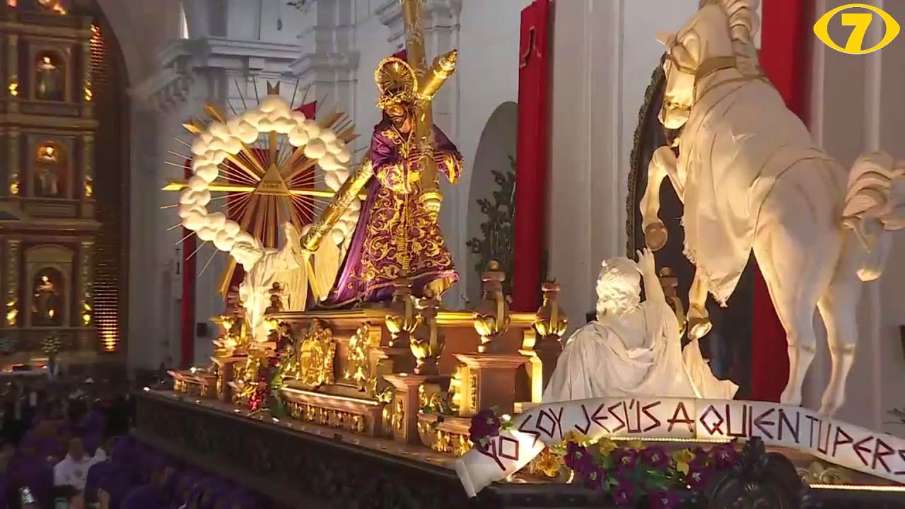 Salida Procesion Jesus del Perdon Jueves Santo 2024 Canal 7 Antigua Guatemala