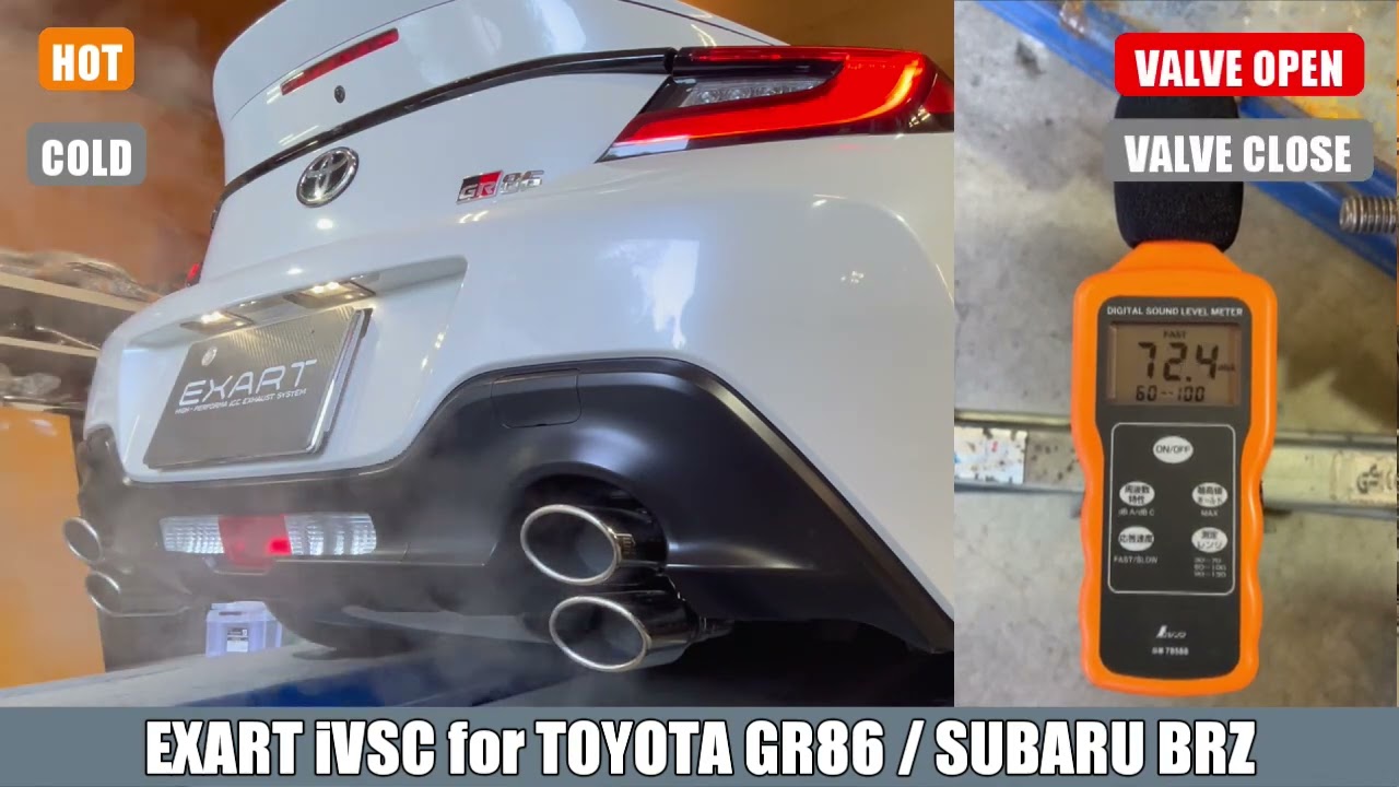 EXART iVSCマフラー　GR86(ZN8) BRZ(ZD8)