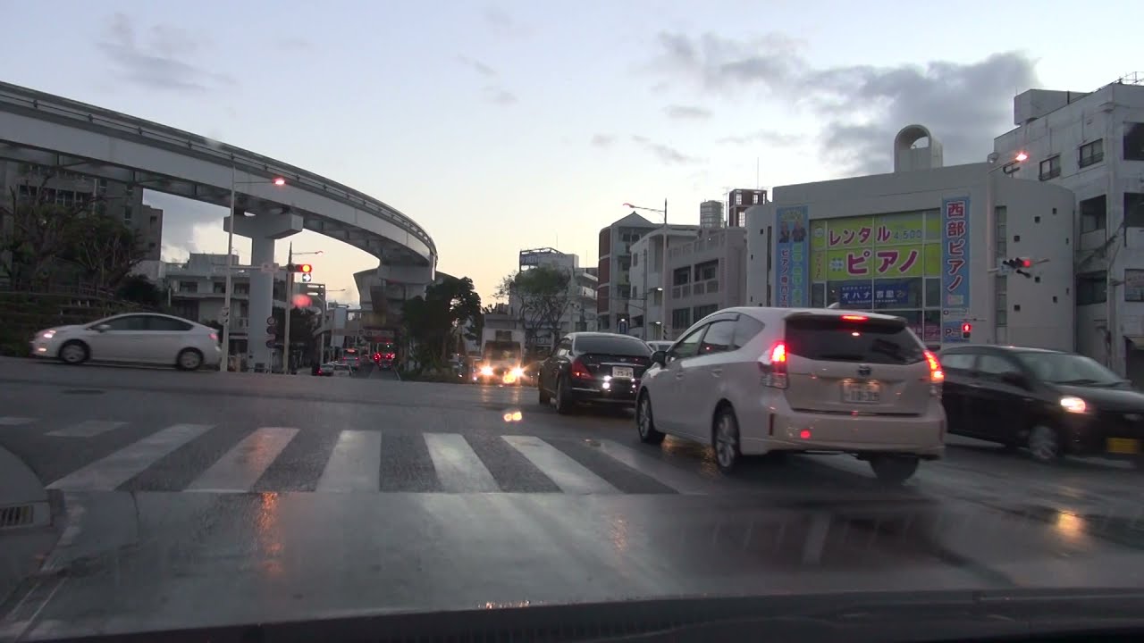 沖縄県道29号那覇北中城線 [#那覇市 #西原町 #中城村 宜野湾市 #北中城村 1080p 車載動画 2015ドライブ]：国道58号交点～県道81号交点