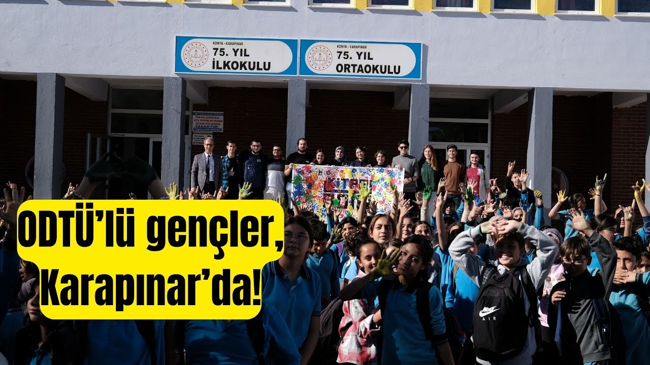 ODTÜ’LÜ GENÇLERDEN KARAPINAR’DA ANLAMLI ZİYARET