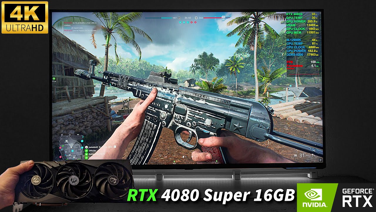 Battlefield V | RTX 4080 Super 16GB | i9-12900K | Samsung Odyssey Neo G7 43" 4K