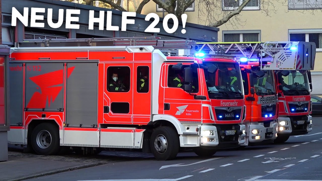 [ZWEI NEUE HLF 20 | ERSTER EINSATZ!] - Einsatzfahrten der Feuer- und Rettungswache 1 in KÖLN