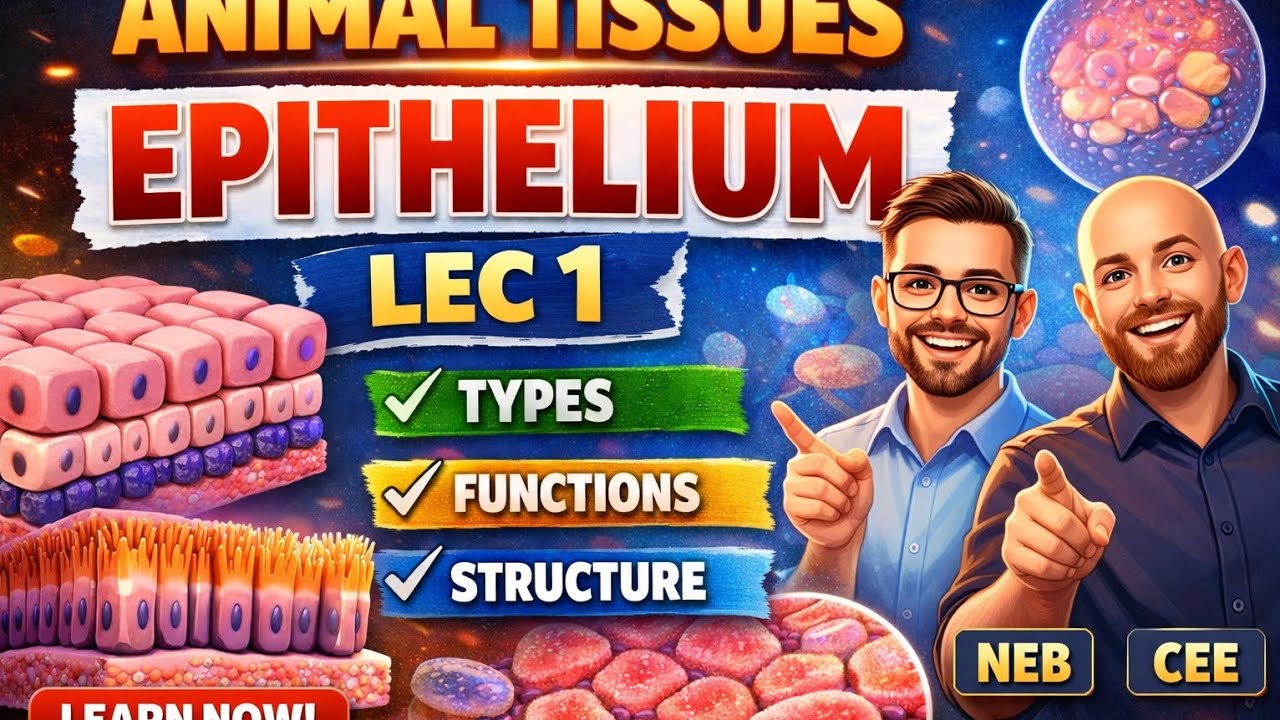 Animal Tissues – Epithelium | Lecture 1 | NEB  and  CEE Complete Concept